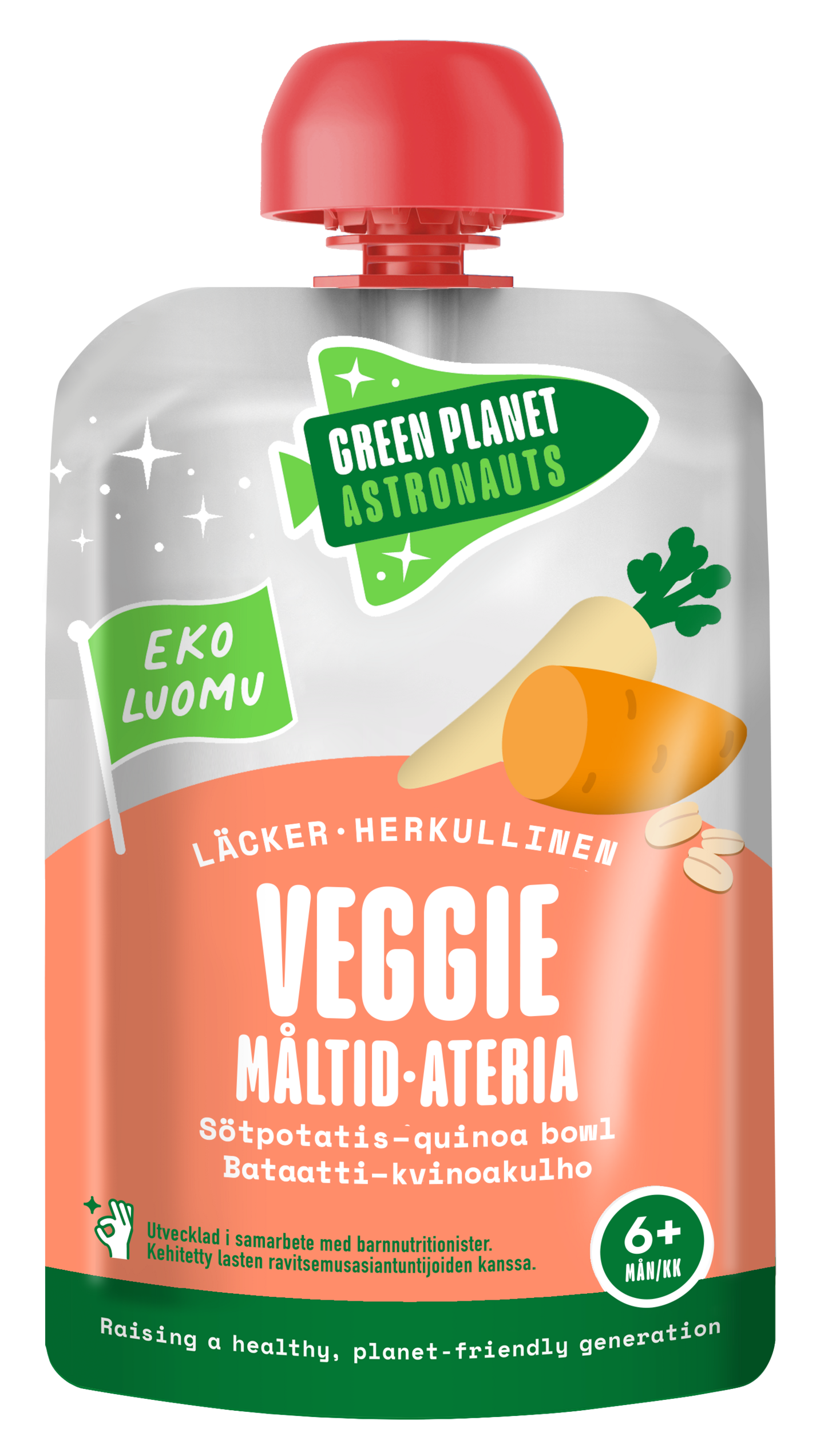 Green Planet Astronauts Luomu Veggie-ateria Bataatti-kvinoakulho 100g 6kk+