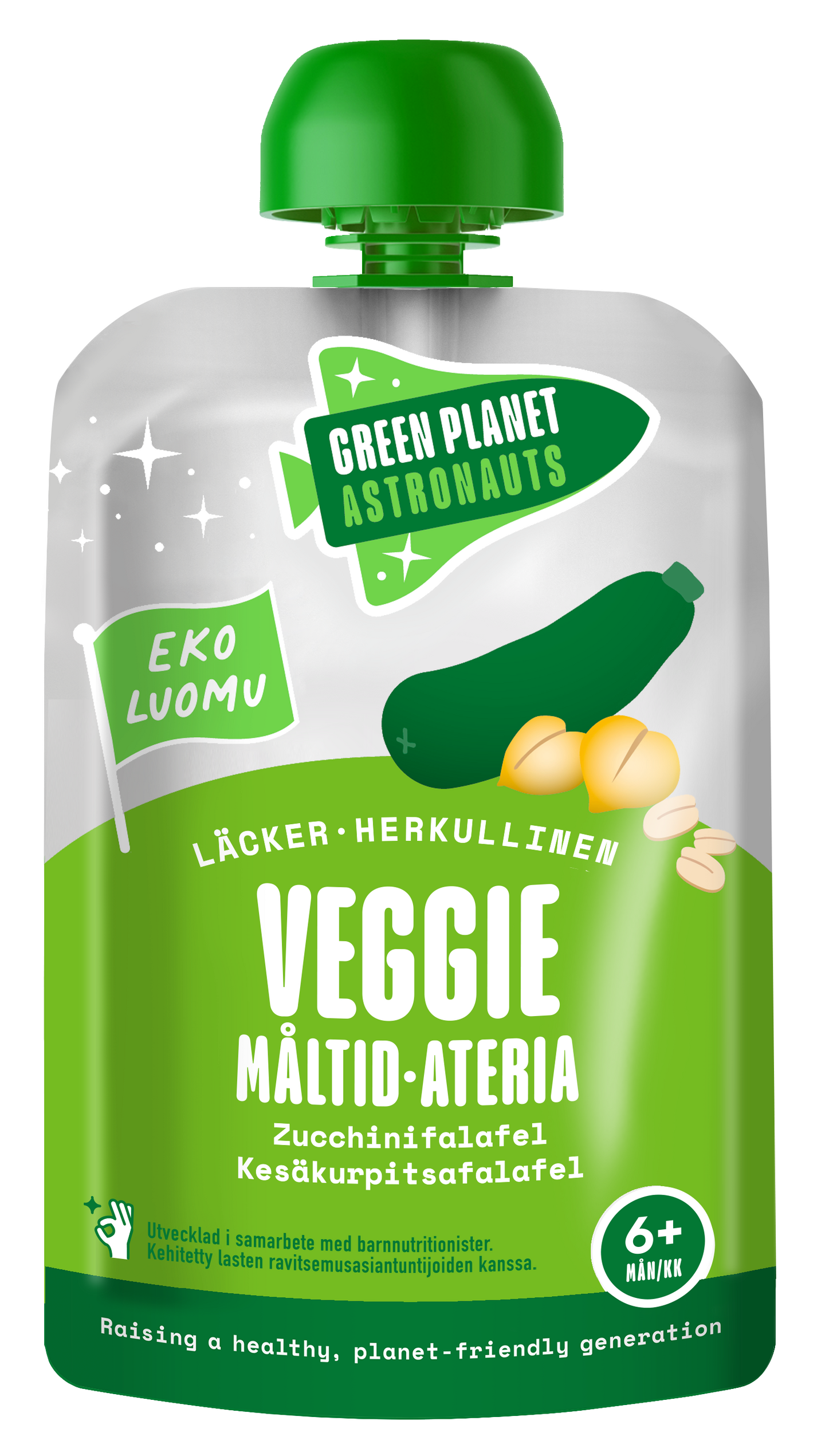 Green Planet Astronauts Luomu Veggie-ateria Kesäkurpitsafalafel 100g 6kk+
