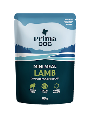 PrimaDog Mini Meal Lammasta kastikkeessa 85 g