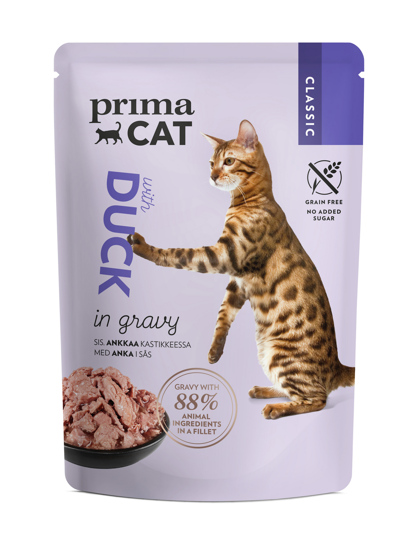 PrimaCat Classic ankkaa kastikkeessa 85 g