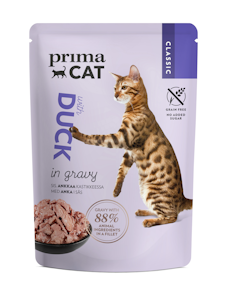 PrimaCat Classic ankkaa kastikkeessa 85 g