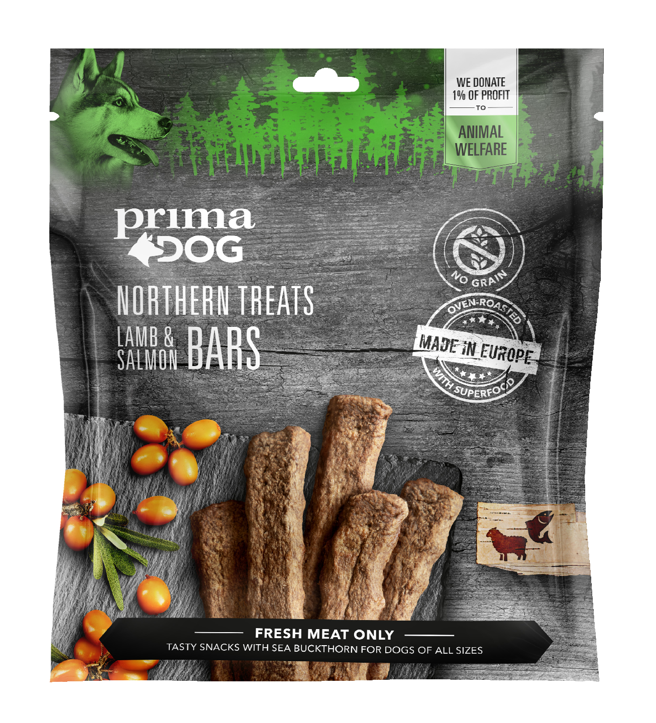 PrimaDog Northern Treats Lammaslohitanko 200 g KRuoka Verkkokauppa