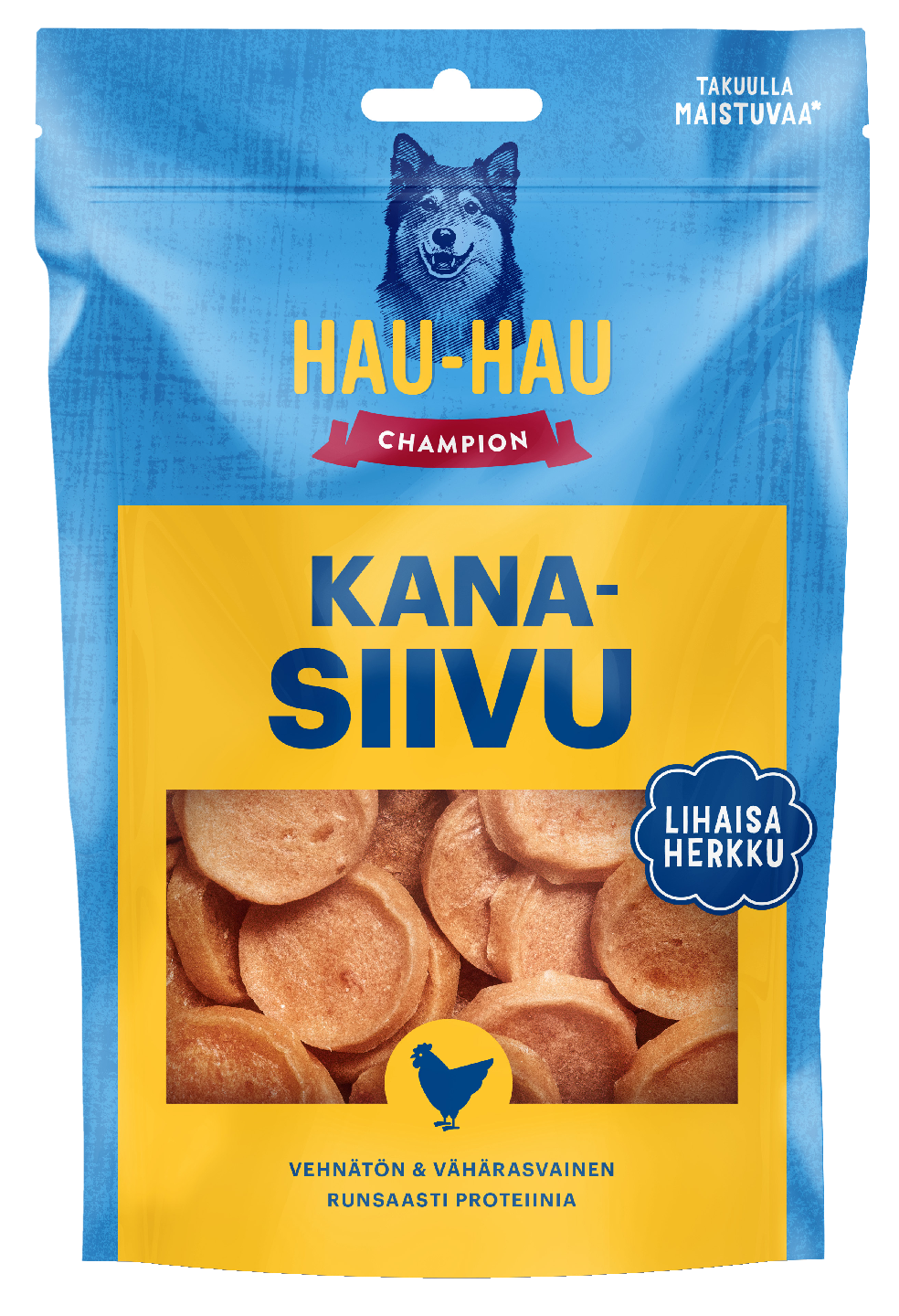 Hau-Hau Champion Kanasiivu makupala koirille 100g