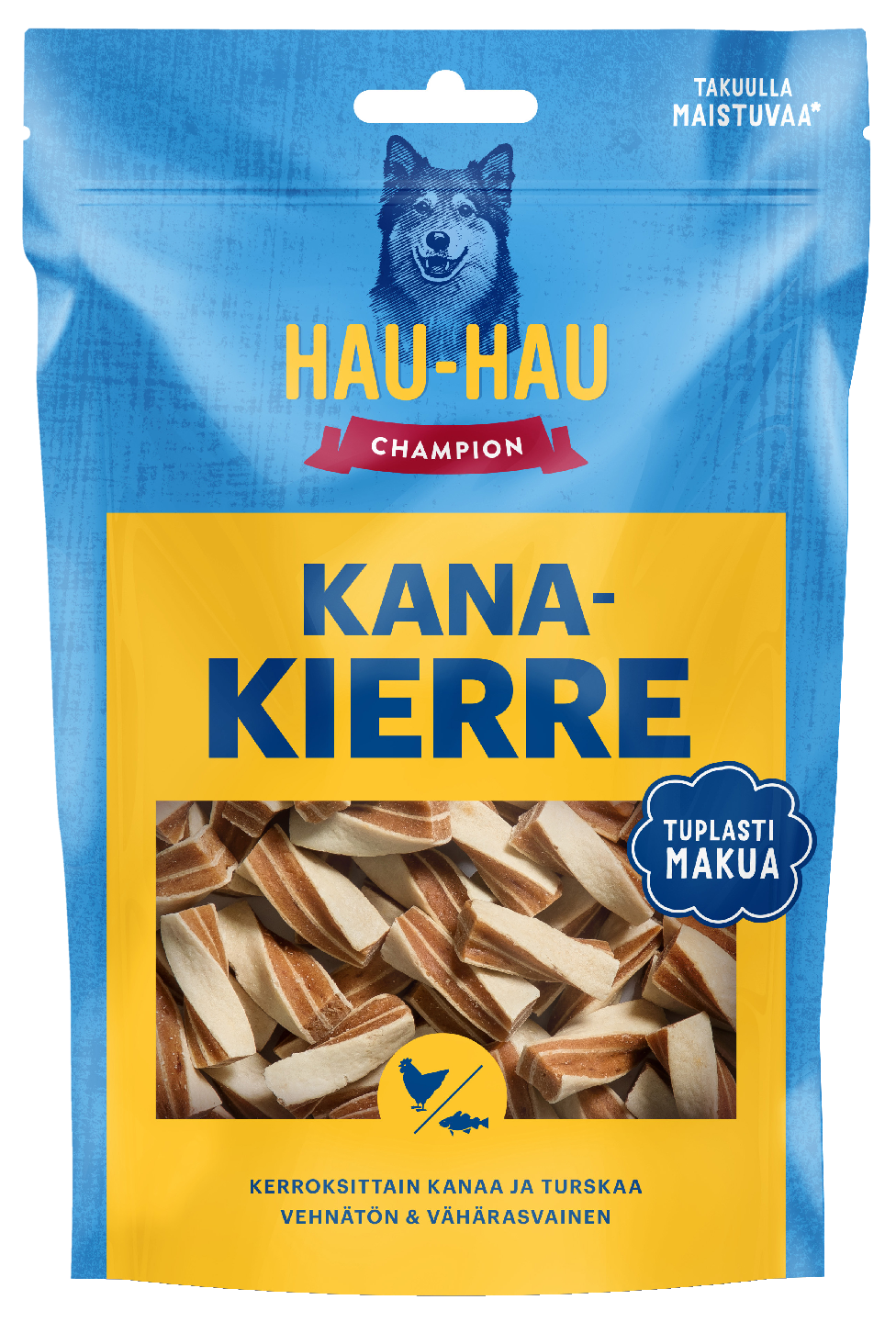 Hau-Hau Champion Kanakierre makupala koirille 100g