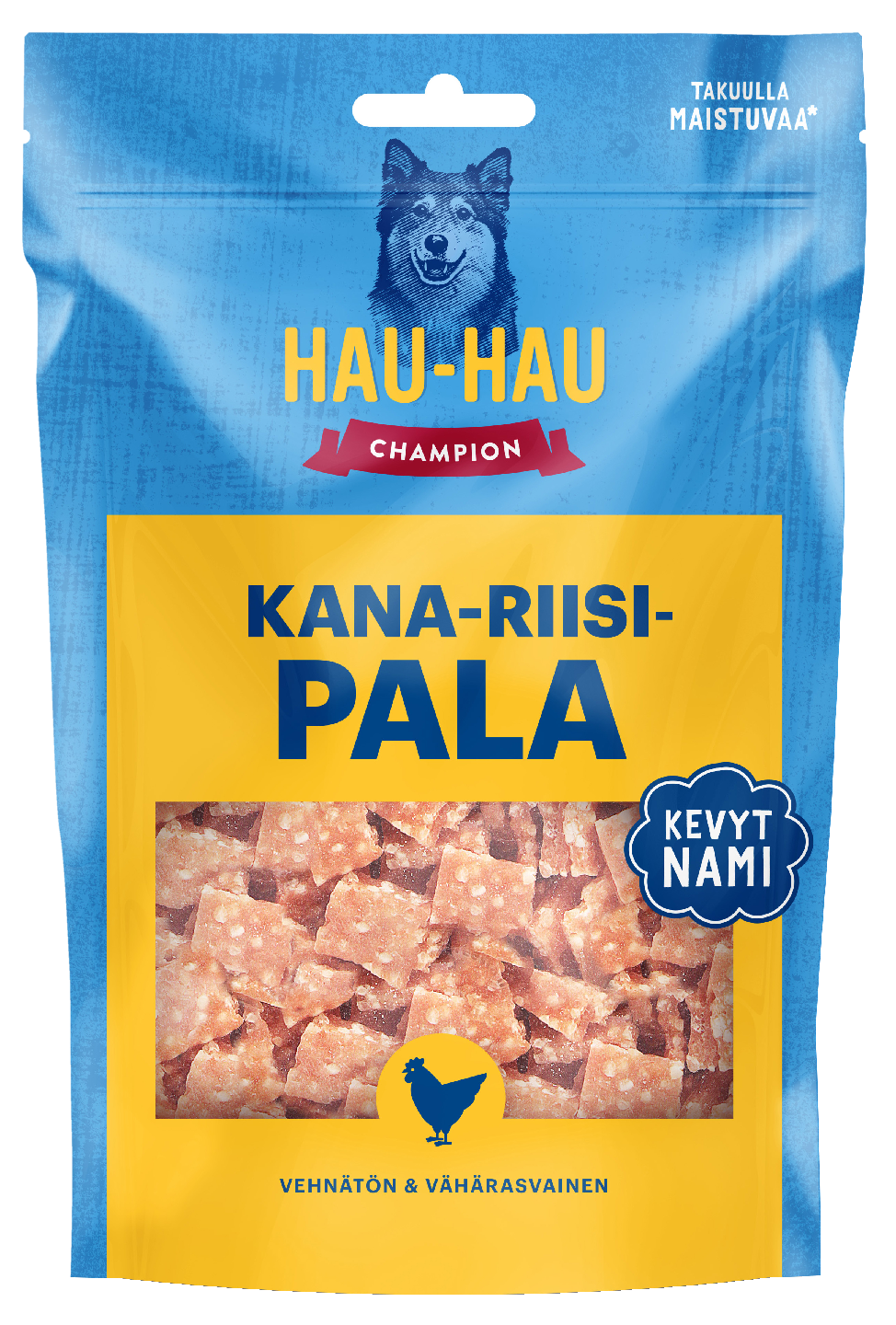 Hau-Hau Champion Kana-riisipala makupala koirille 100g