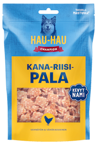 Hau-Hau Champion Kana-riisipala makupala koirille 100g