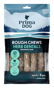 PrimaDog Rough Chews hammashoitoluu L 5kpl 175g yrtti