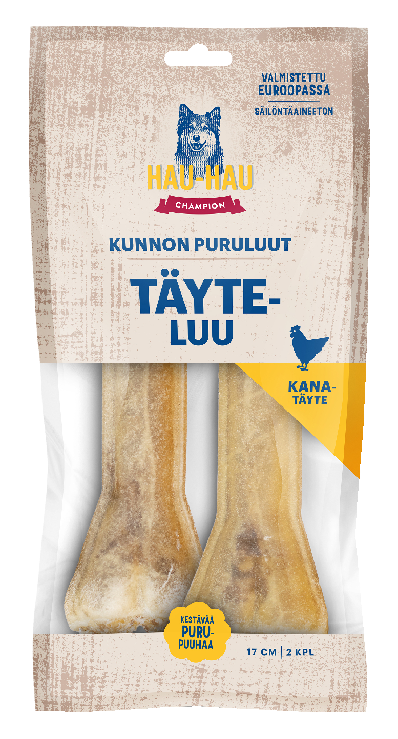 Hau-Hau Champion Kunnon puruluut täyteluu kanalla 17cm 2kpl 230g