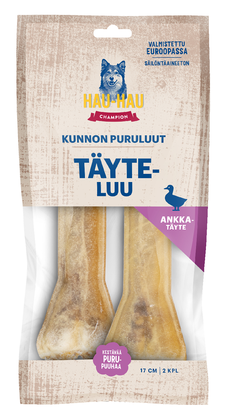 Hau-Hau Champion Kunnon puruluut täyteluu ankalla 17cm 2kpl 230g