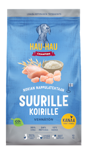 HHC suurille koirille täysravinto 12kg kanaa, riisiä & kauraa