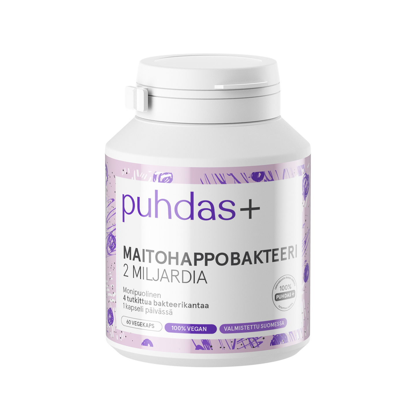 Puhdas+ maitohappobakteeri 2 mrd 60 kaps 18g