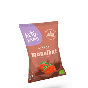 Ketokamu suklaakuorrutetut mansikat 60g