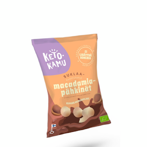 Ketokamu macadamiapähkinät 70g suklaa