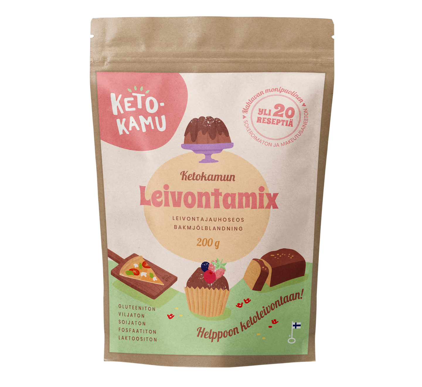 Ketokamun leivontamix 200g gluteeniton