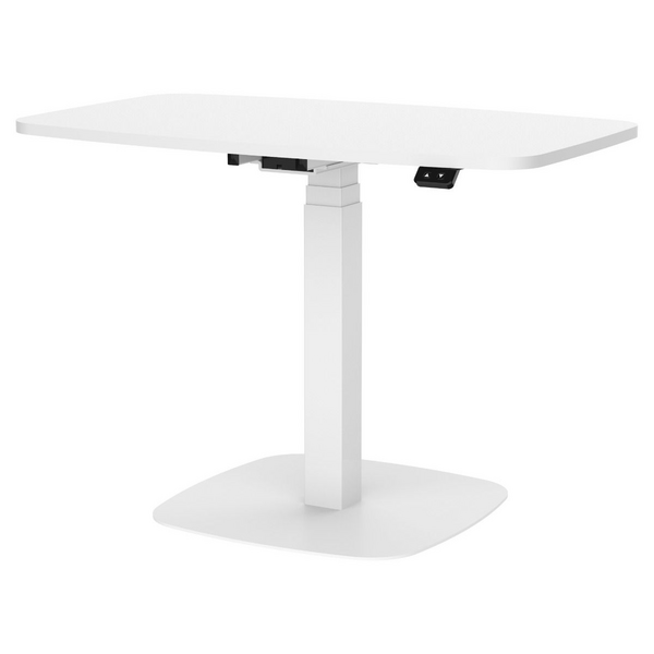 Lykke L200 90 x 55 cm -sähköpöytä, valkoinen