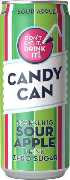 Candy Can Sour Apple sparkling zero sugar 0,33l