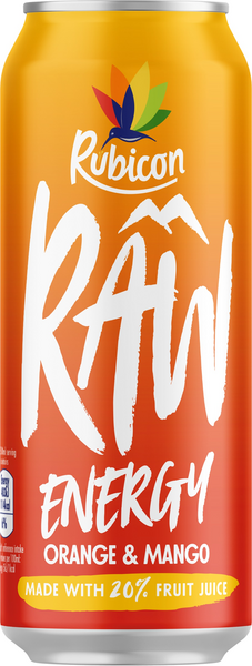 Rubicon Raw Energy Orange-Mango 0,5l