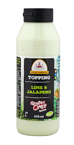 Poppamies Topping Lime & Jalapeno maustekastike 970ml