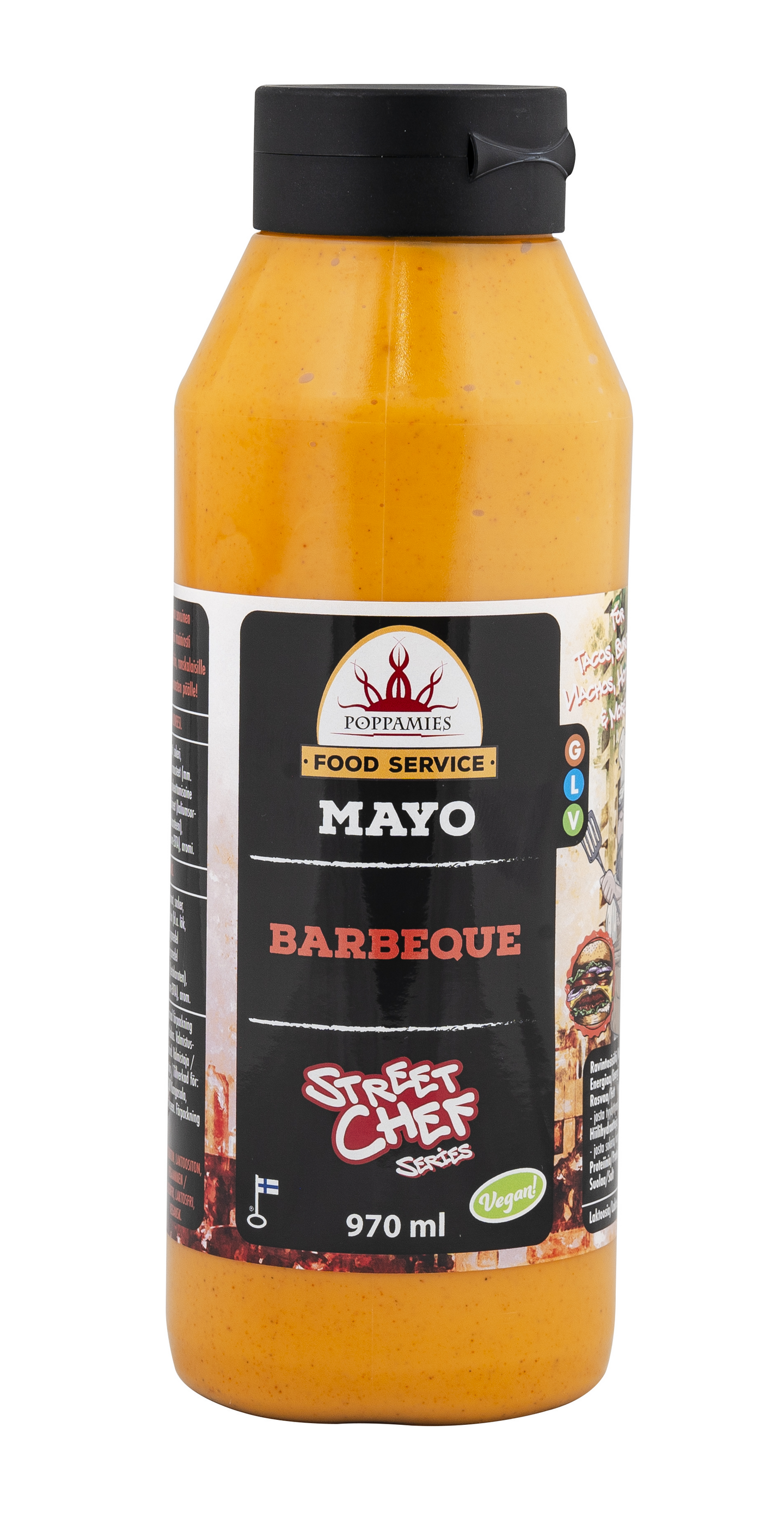 Poppamies Mayo Barbeque vegaaninen majoneesi 970ml