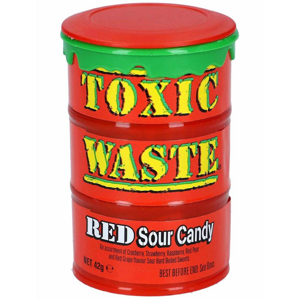 Toxic Waste Red Sour Candy 42g