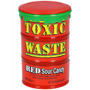 Toxic Waste Red Sour Candy 42g