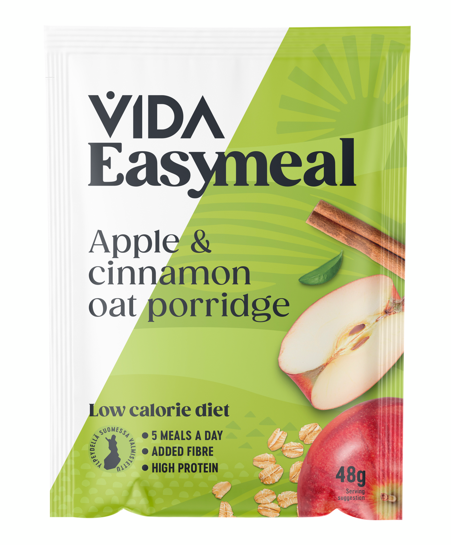 Vida Easy Meal ateria-aines omena-kaneli-kaurapuuro 48 g
