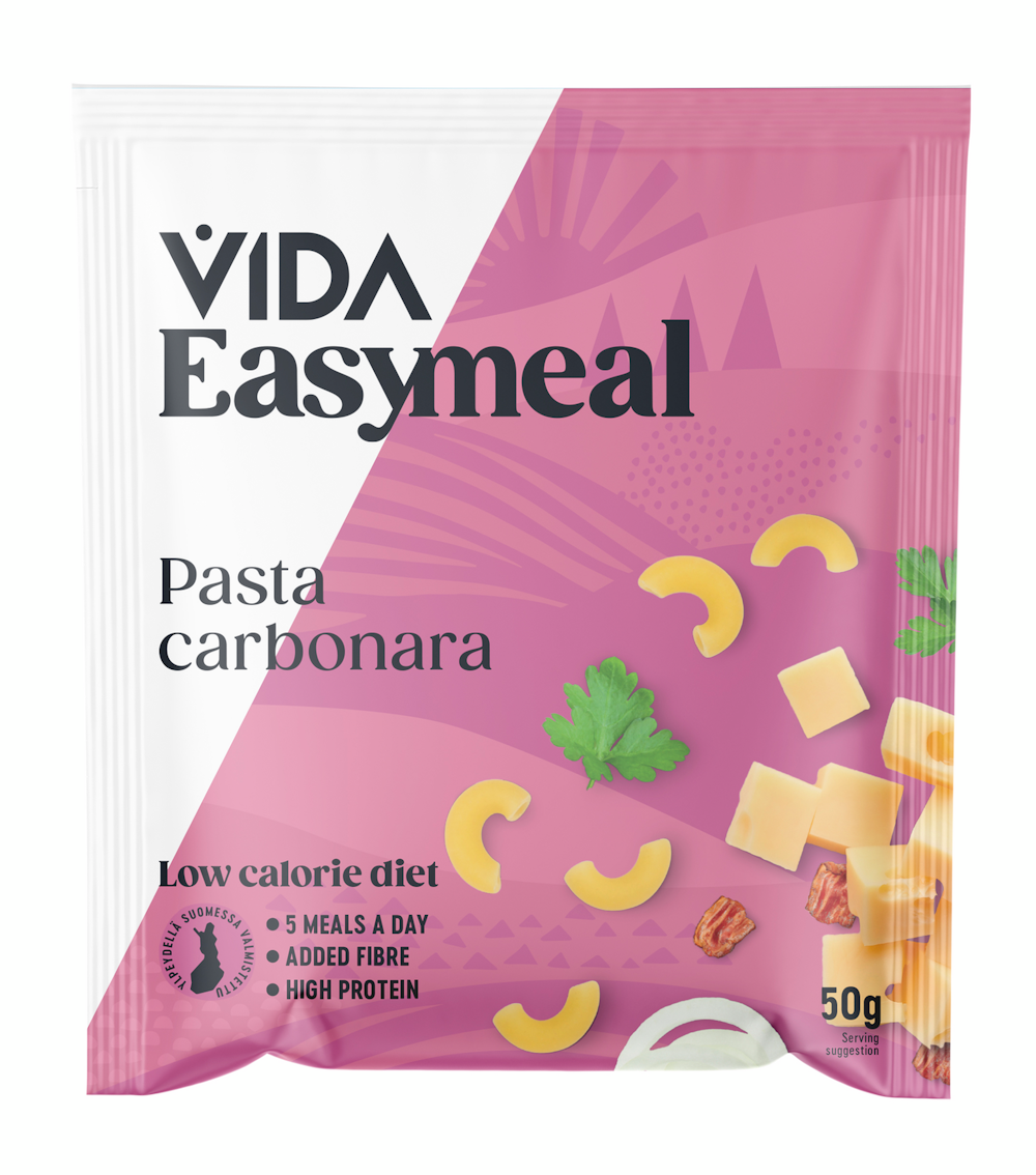 Vida Easy Meal pasta carbonara ateria-aines 50g — HoReCa-tukku Kespro