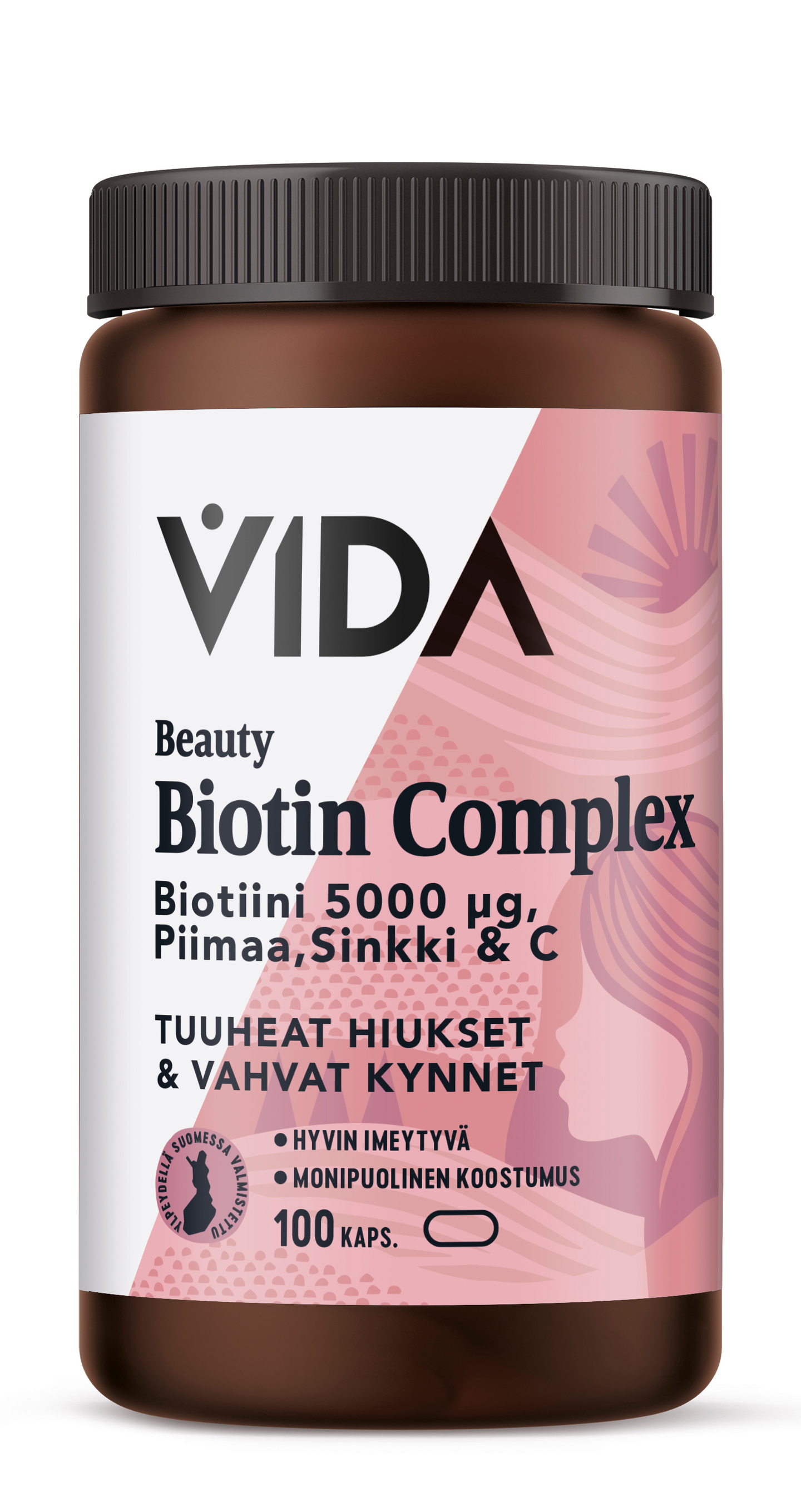 Vida Beauty Biotin Complex ravintolisä 100 kaps. 40g