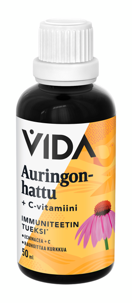 Vida Auringonhattu + C ravintolisä 50 ml