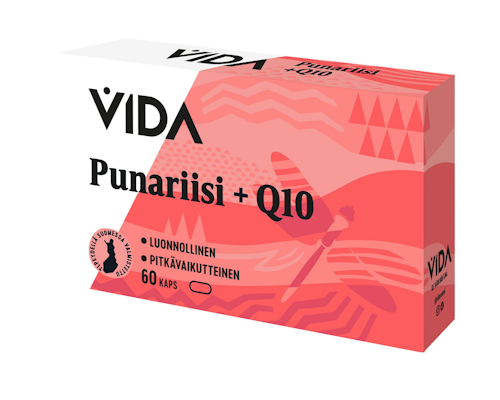 Vida Punariisi + Q10 ravintolisä 60 kaps 37g