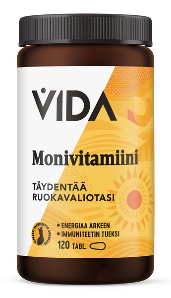 Vida Monivitamiini ravintolisä 120 tabl 98g