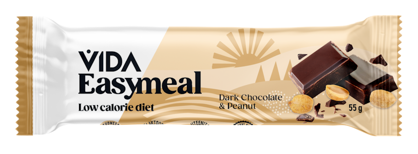 Vida Easy meal Dark Chocolate & Peanut ruokavalionkorvikepatukka 55 g