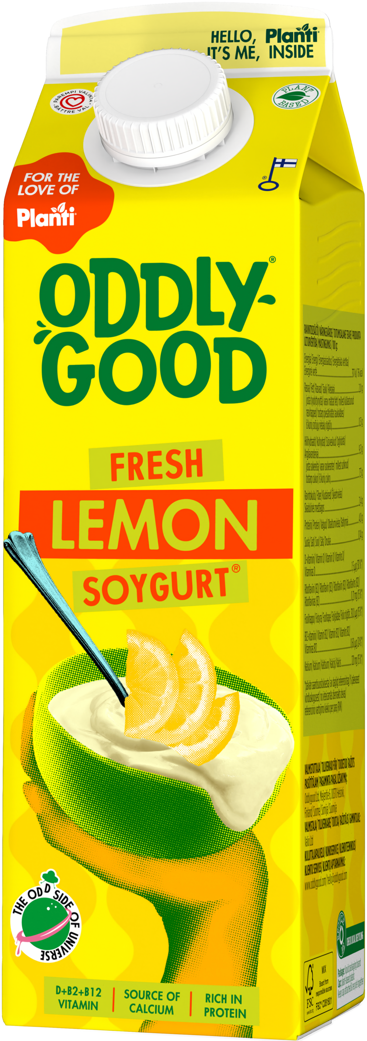 Oddlygood Planti soygurt 1kg sitruuna