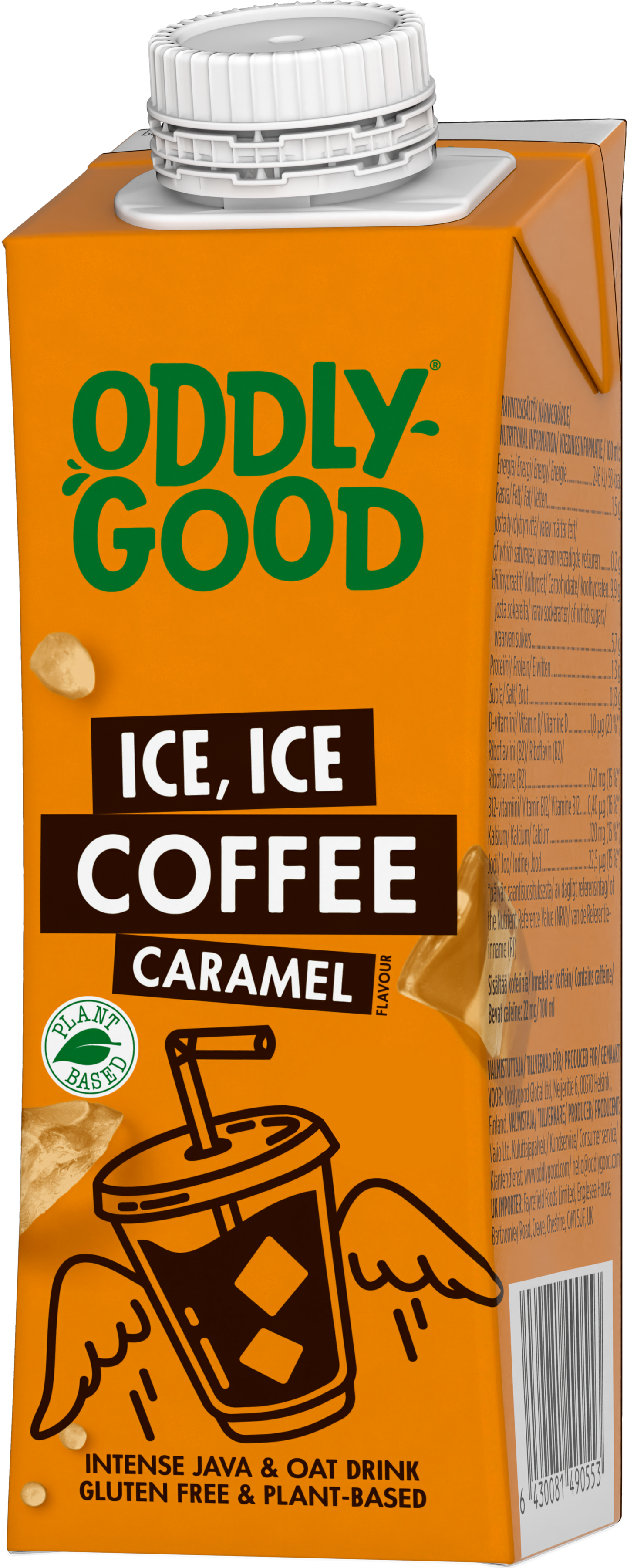 Oddlygood jääkahvi 2,5dl caramel gluteeniton UHT