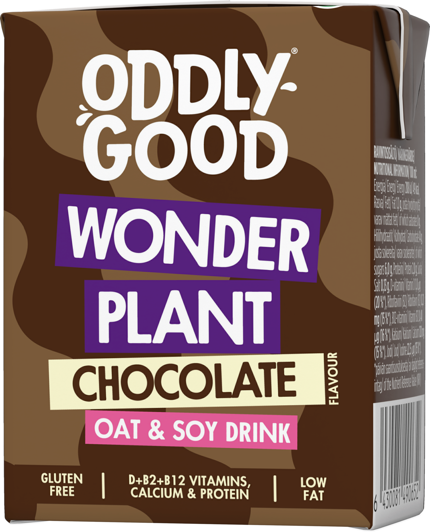 Oddlygood Wonder Plant kaura-soijajuoma 2dl suklaa gluteeniton UHT