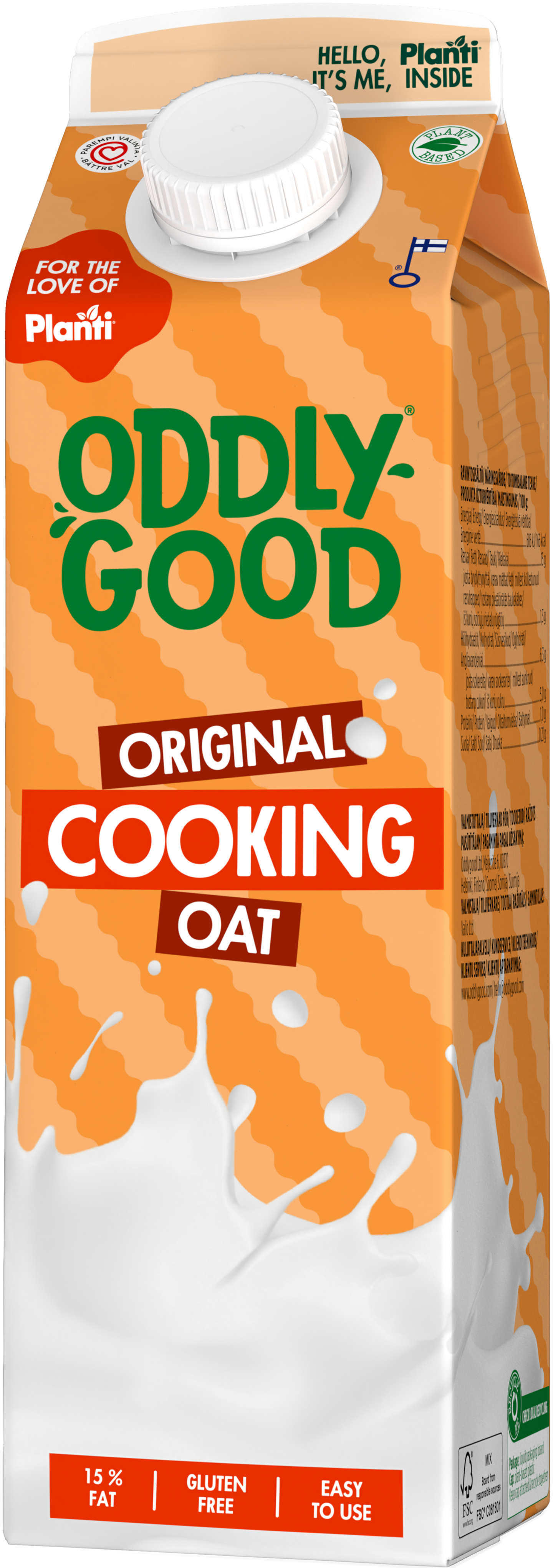 Oddlygood Cooking Oat 1l original gluteeniton