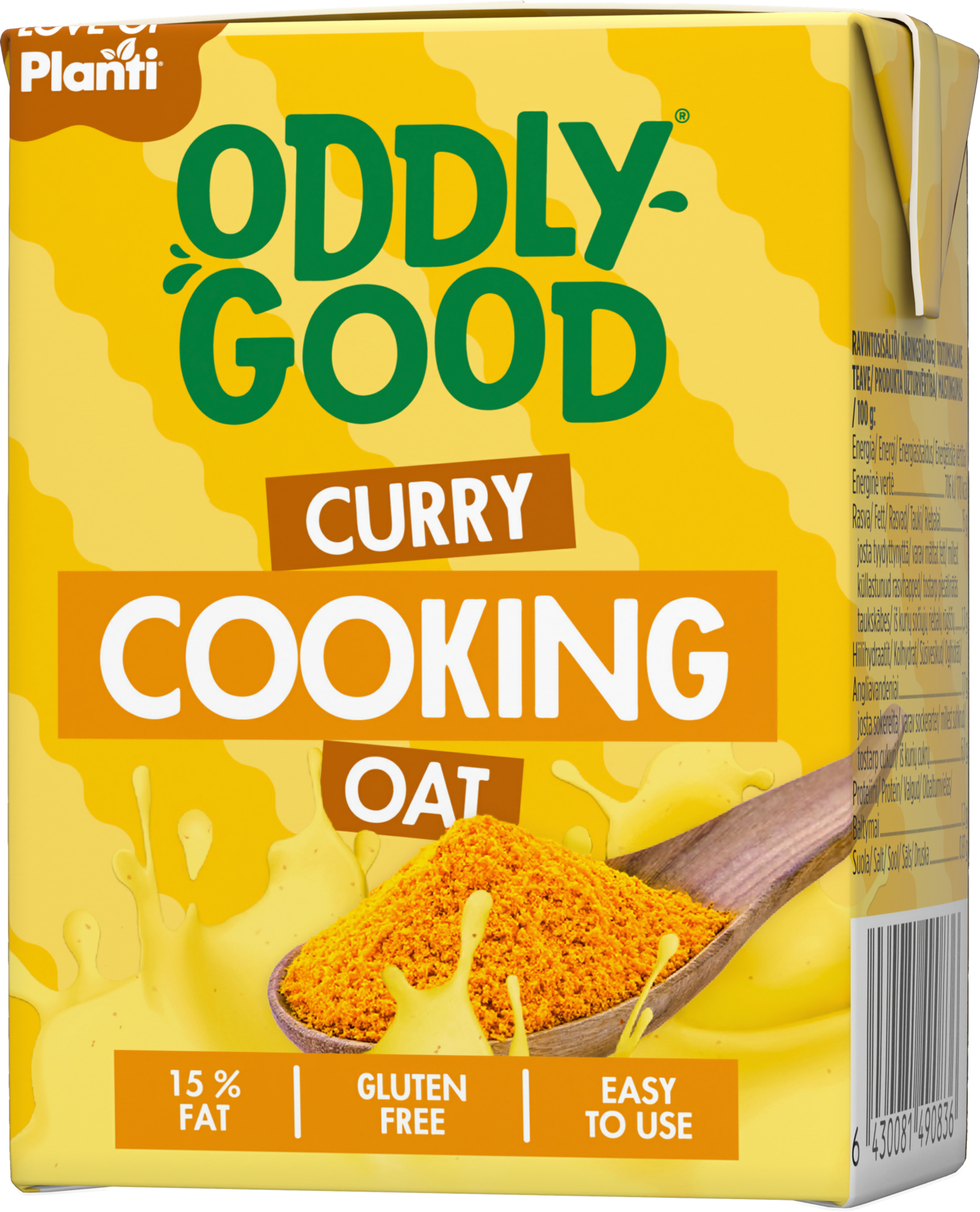 Oddlygood Cooking Oat 2dl curry gluteeniton