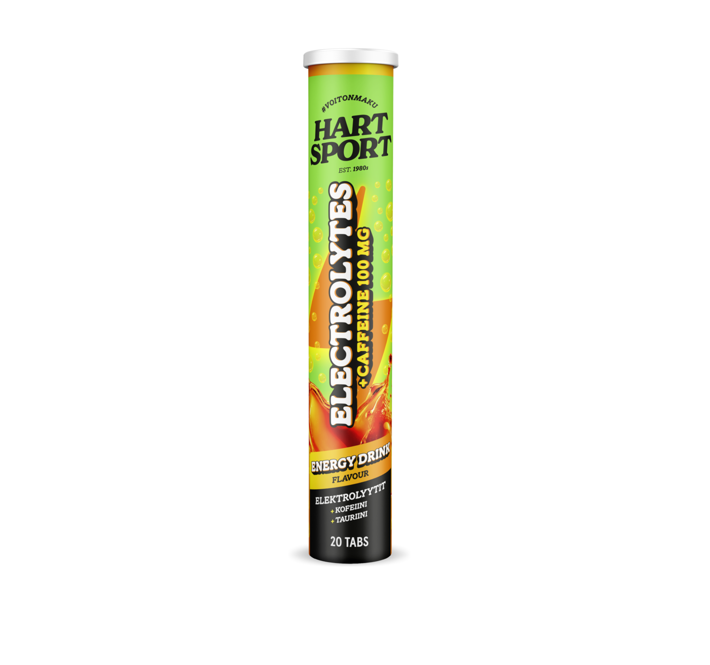 HartSport Electrolyte + Caffein Energy Drink poretabletti 20tbl