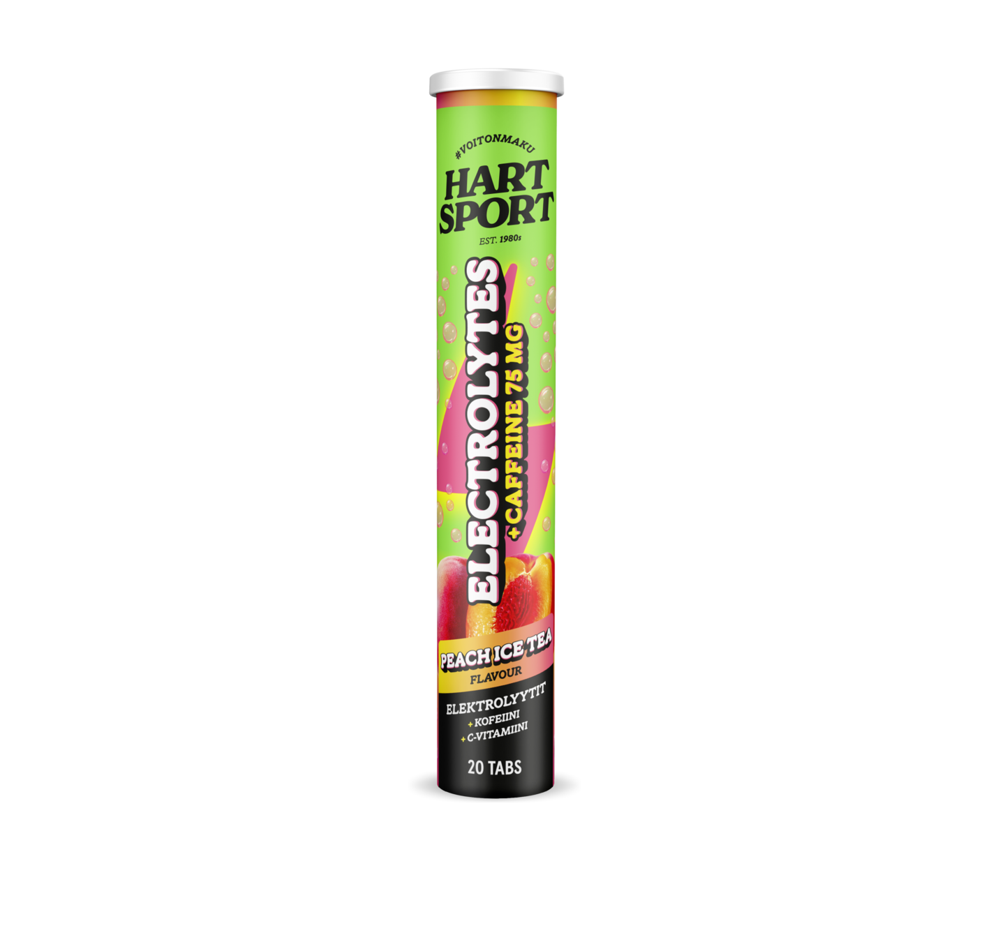 HartSport Electrolyte + Caffein Ice Tea poretabletti 20tbl