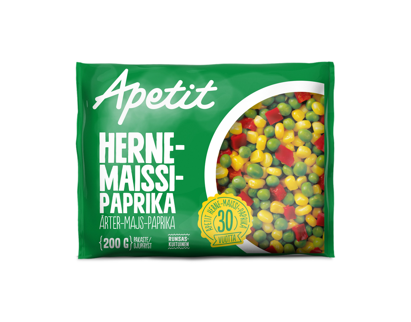 Apetit herne-maissi-paprika 200g pakaste