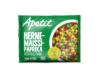 Apetit herne-maissi-paprika 200g pakaste