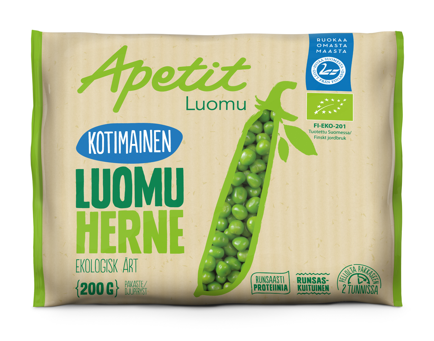 Apetit herne 200g kotimainen luomu