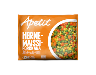 Apetit herne-maissi-porkkana 200g pakaste