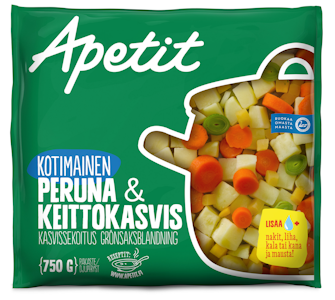 Apetit peruna&keittokasvis kasvissekoitus 750g pakaste