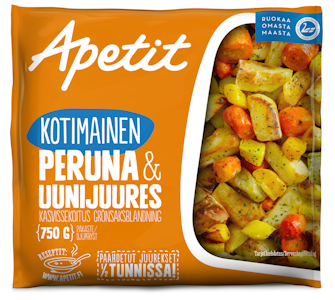 Apetit kotimainen peruna&uunijuures kasvissekoitus 750g pakaste