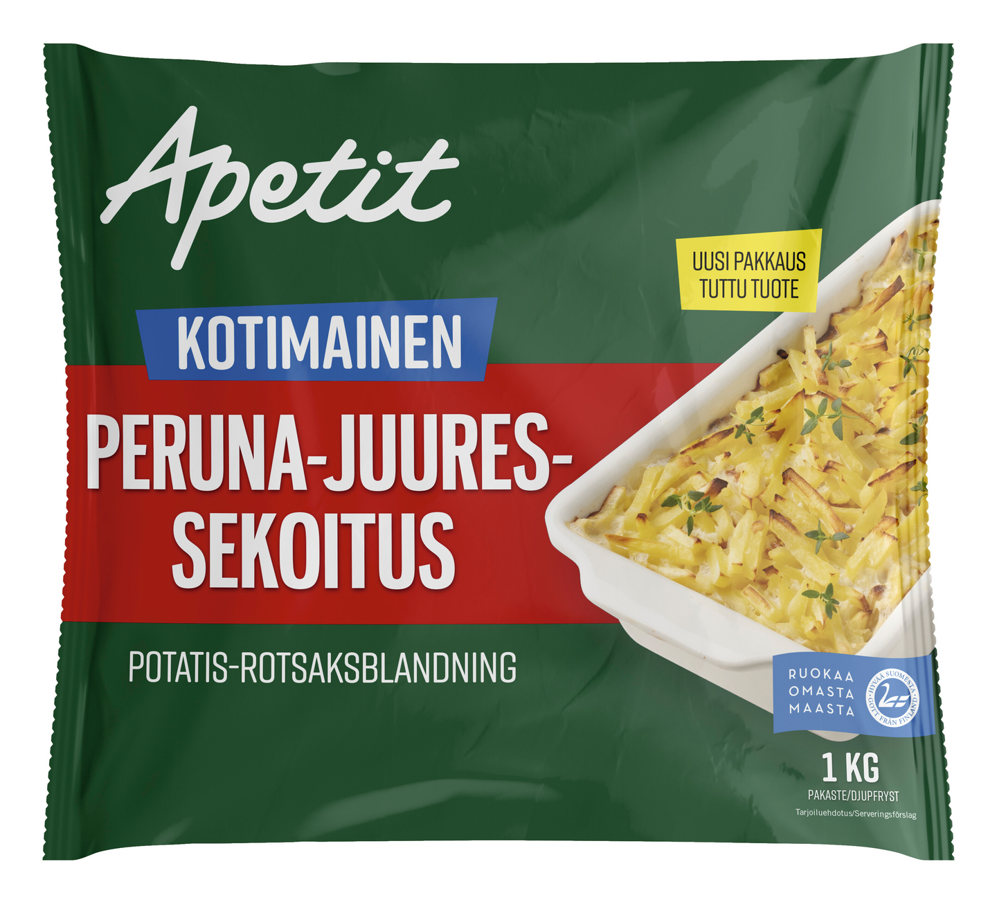 Apetit peruna-juuressekoitus 1kg pakaste