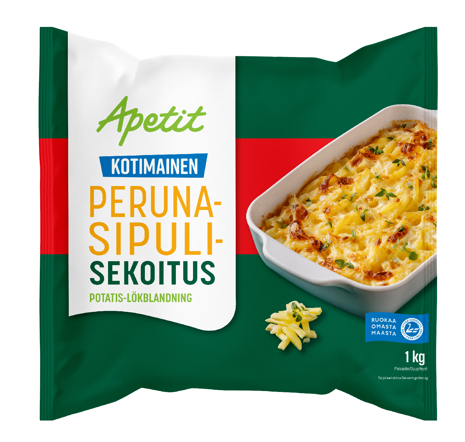 Apetit kotimainen peruna-sipulisekoitus 1kg pakaste