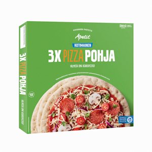 Apetit pizzapohja 3x170g/510g kotimainen pakaste