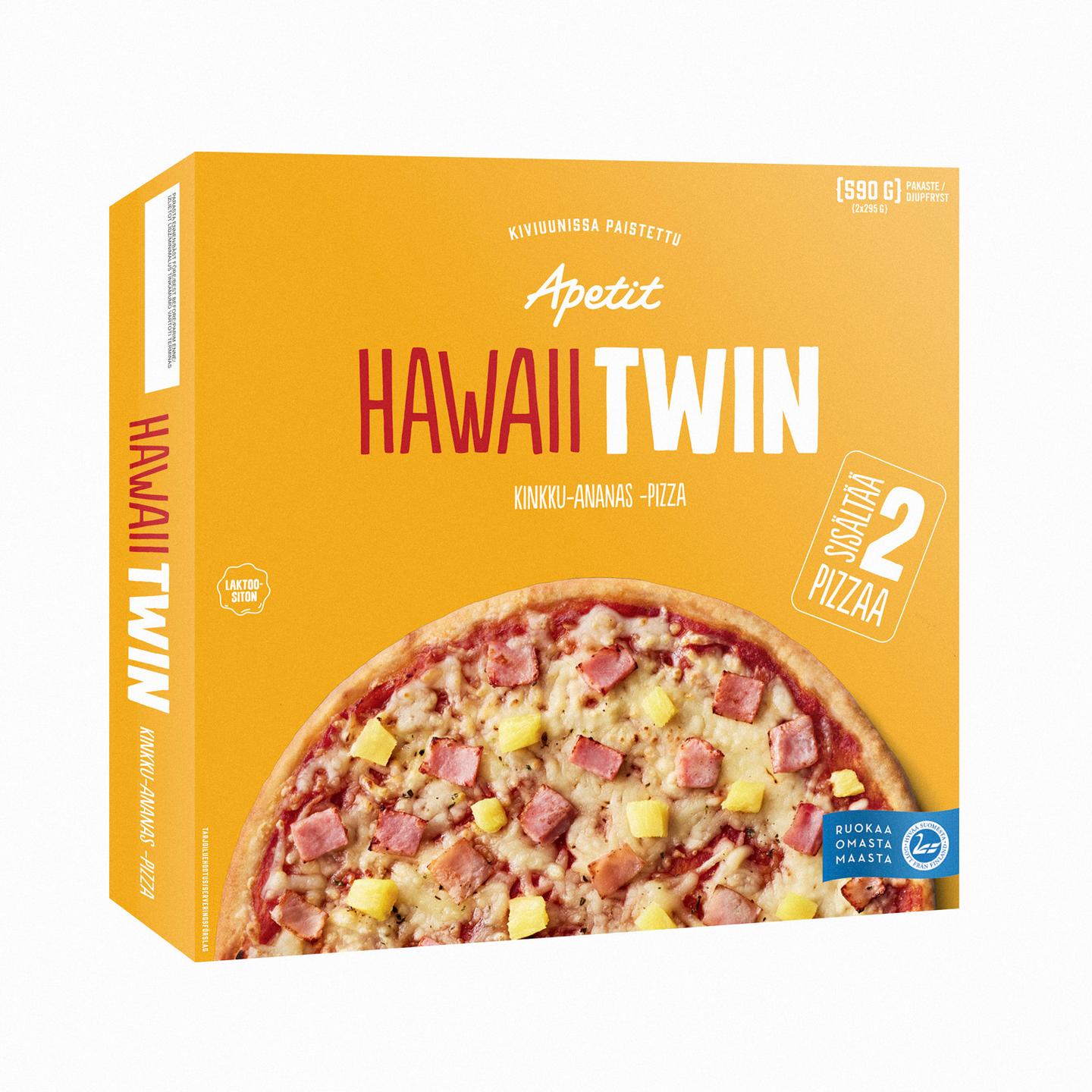 Apetit hawaii twin pizza kinkk-ananas 2x295g pakaste