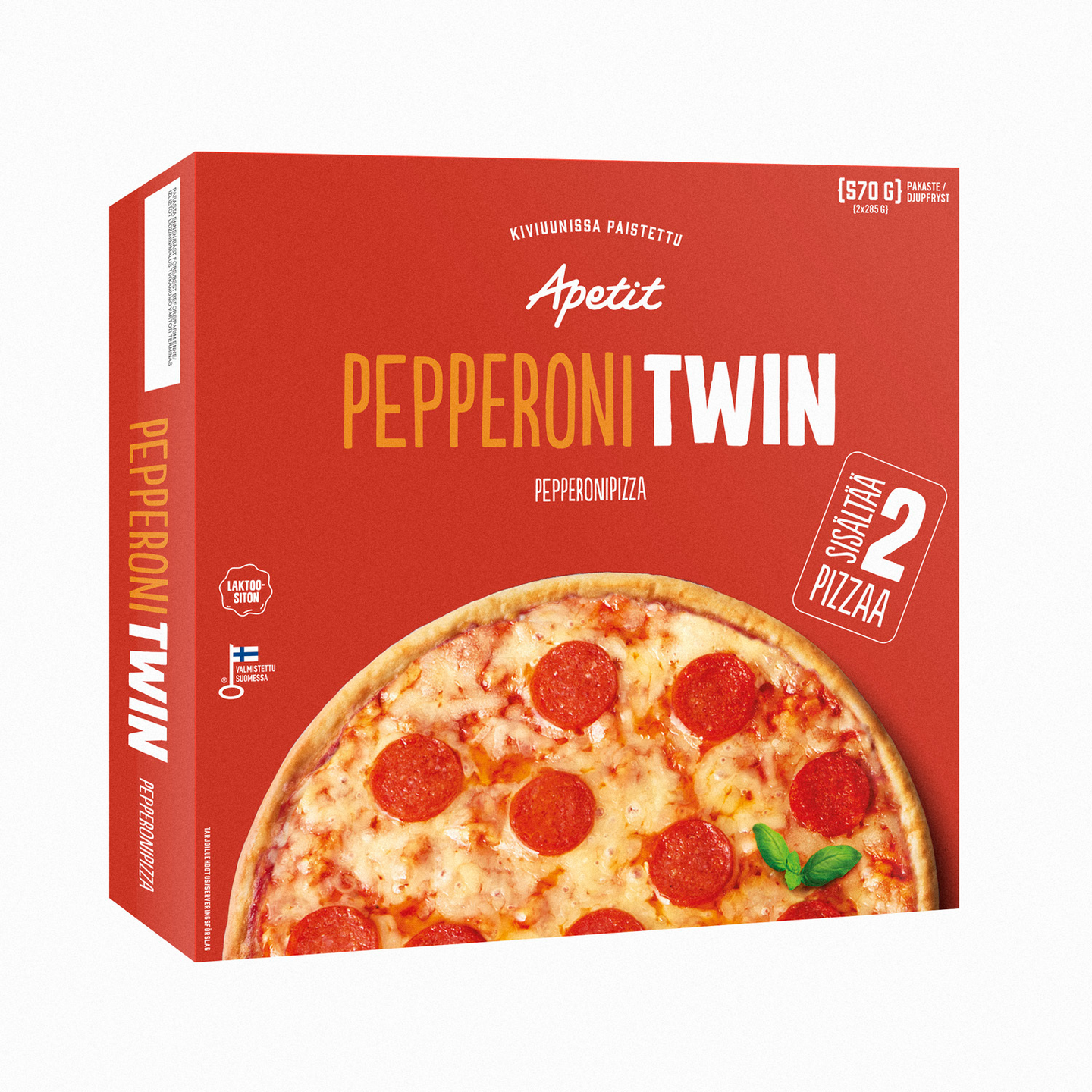 Apetit pepperoni twin pizza 2x285g pakaste